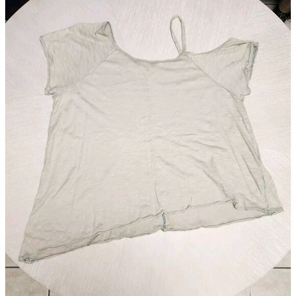 FREE PEOPLE One Shoulder Sexy Coraline Mint Top Women Blouse Casual Top Medium - Picture 2 of 6